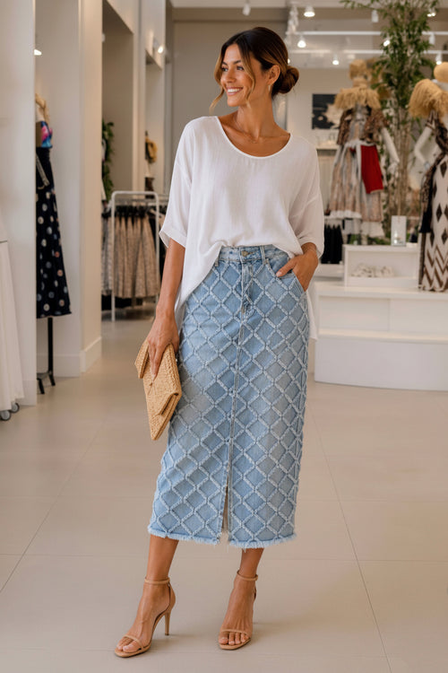 125101 Skirt Blue