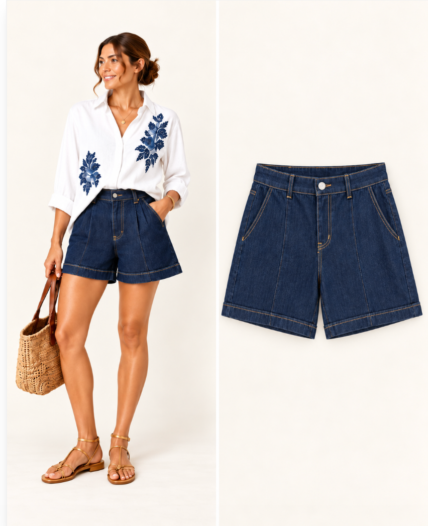 826130 Blue short